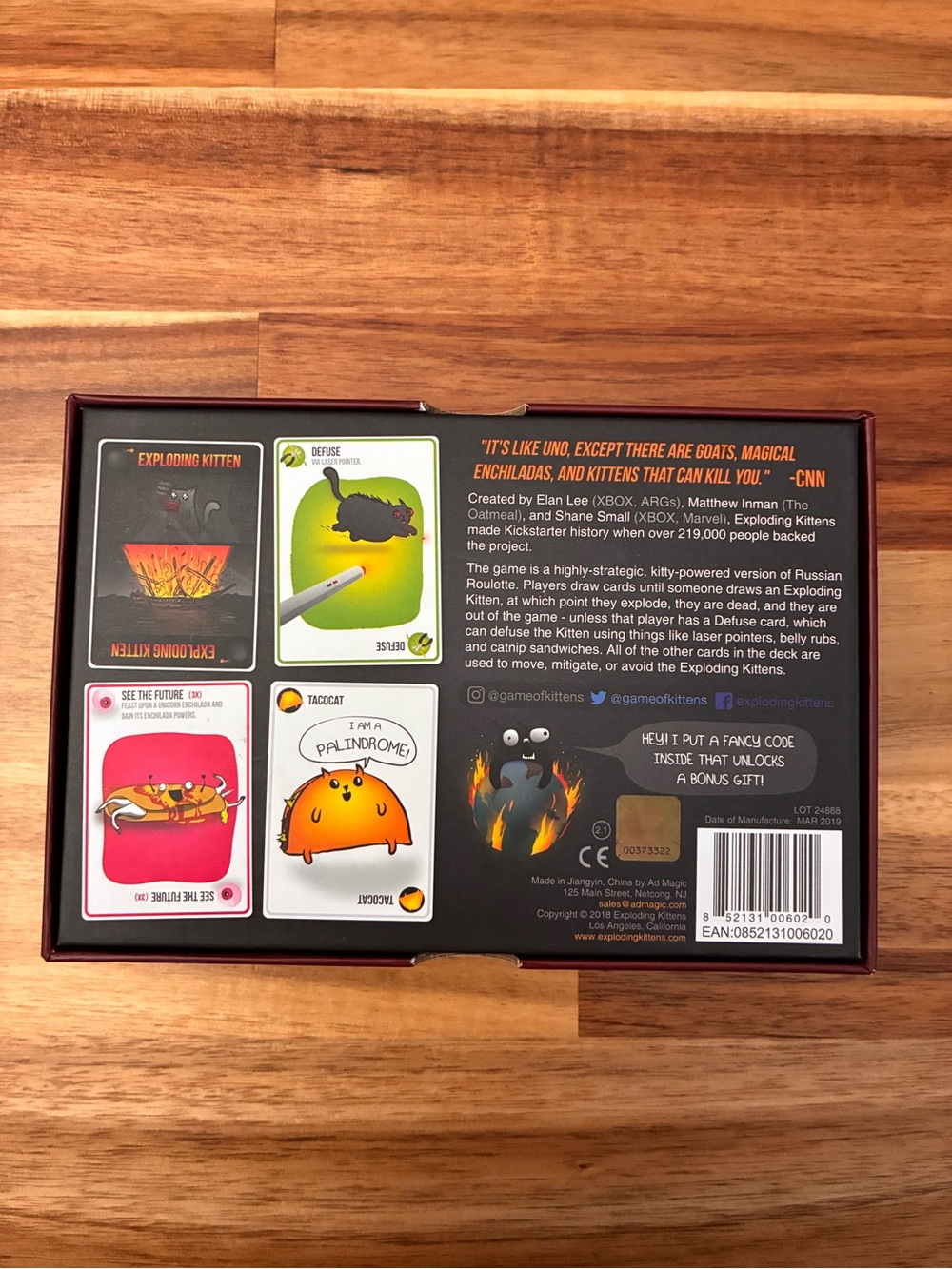 Exploding Kittens Original Edition Card Game Complete in Excellent Condition - Picture 2 of 4